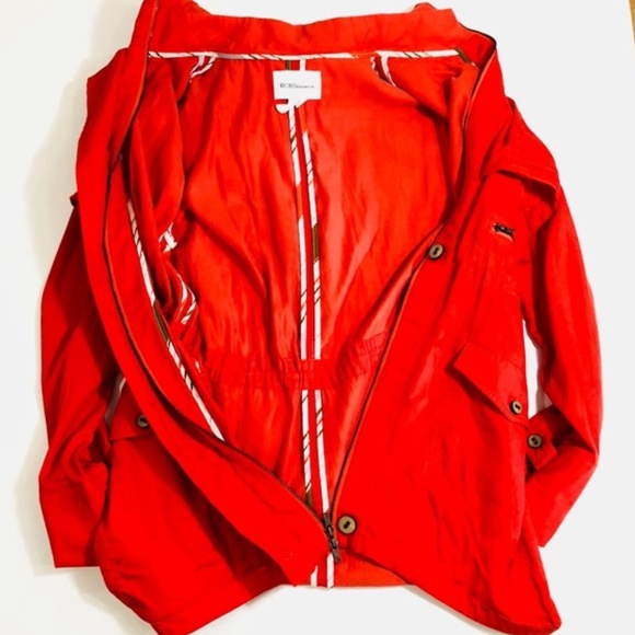 BCBGeneration Jackets & Blazers - BCBGeneration Hooded Anorak Jacket in Cayenne Red